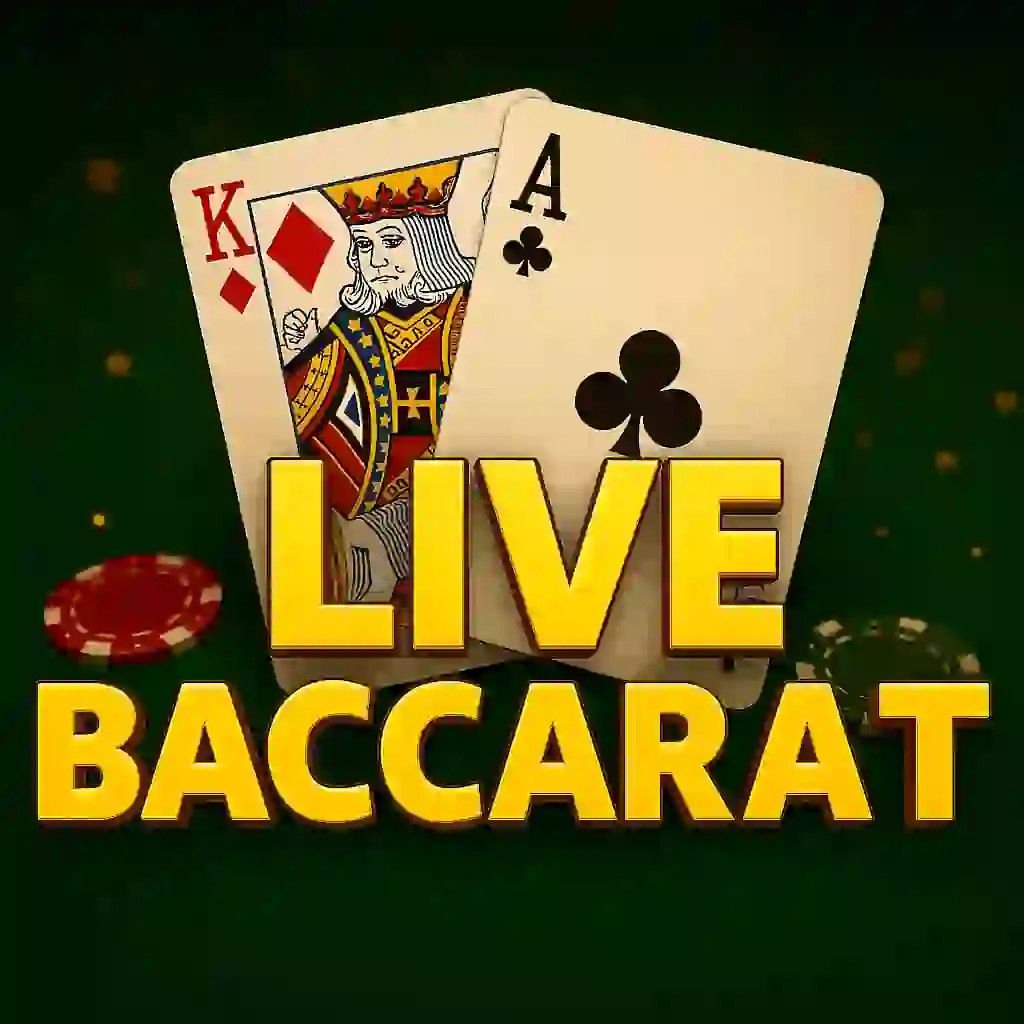 Live Baccarat casino game by Evolution – featured logo at Celsius Casino
