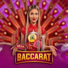 Mega Baccarat logo by Pragmatic Play Celsius Casino