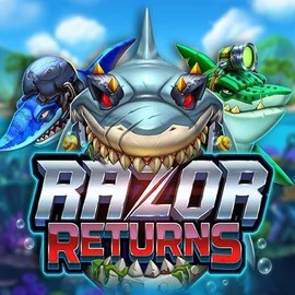 Razor Returns online game logo by Push Gaming on celsiuscasinoo.com