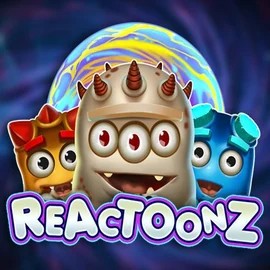 Reactoonz game by Play'n GO – logo hosted on Celsius Casino