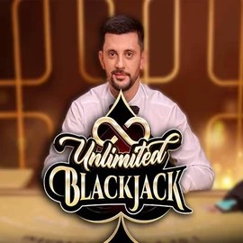 Unlimited Blackjack online game logo by Ezugi on celsiuscasinoo.com